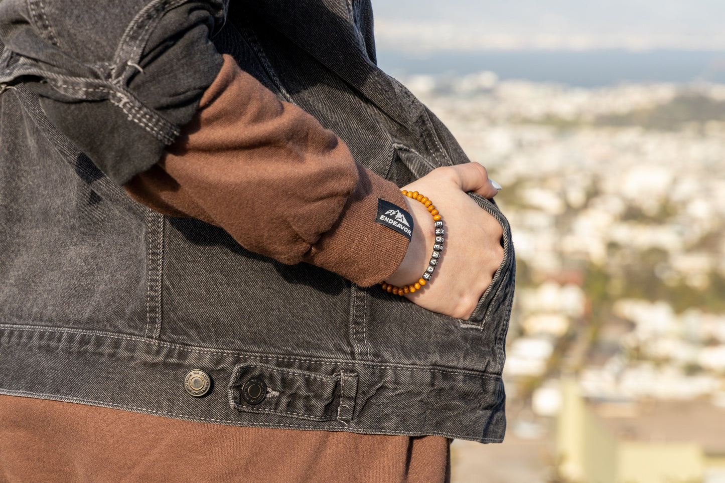 ENDEAVOR bracelet BROWN beaded