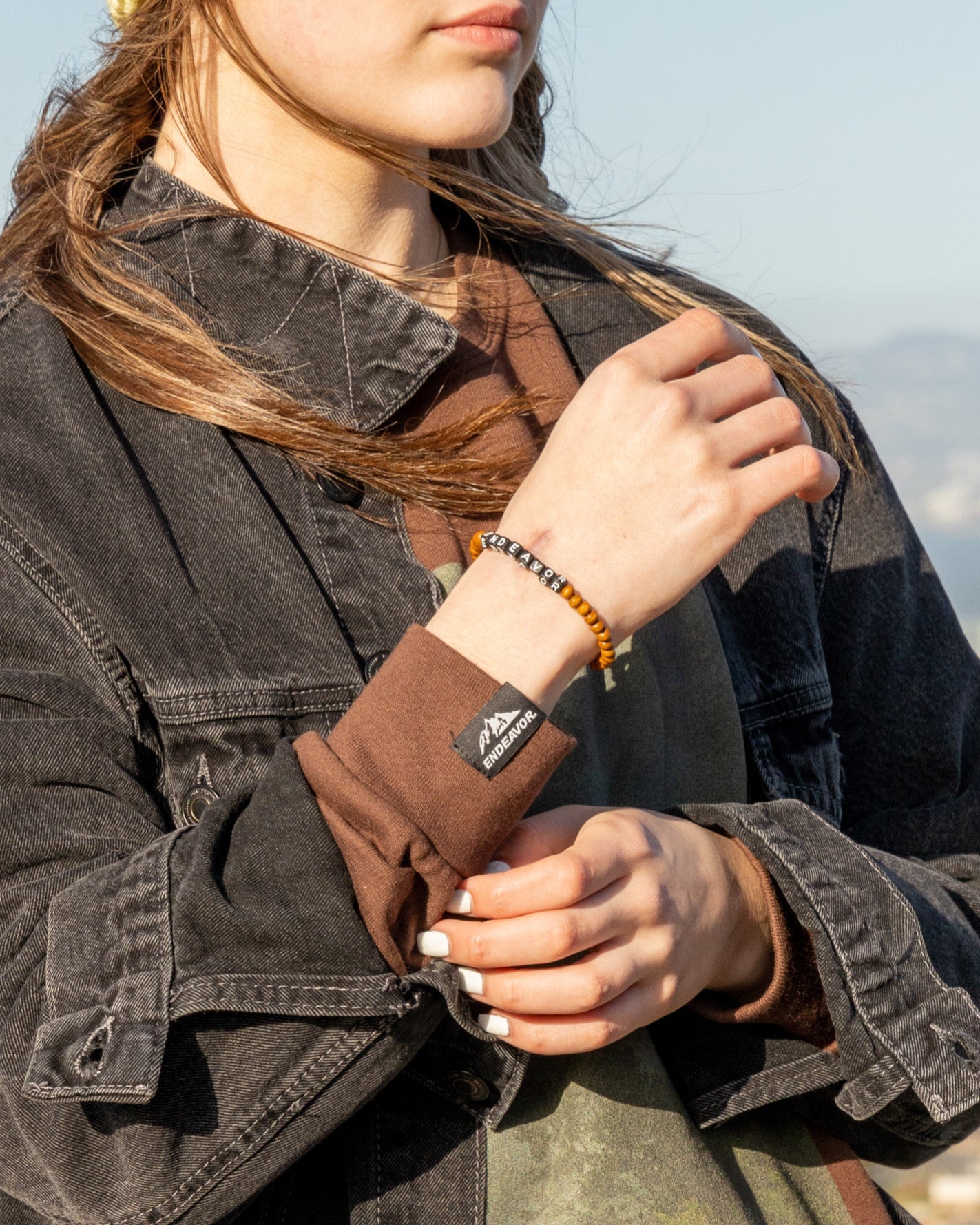 ENDEAVOR bracelet BROWN beaded